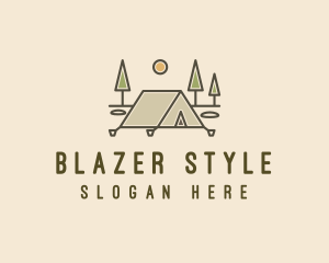 Tent Outdoor Camping  logo design