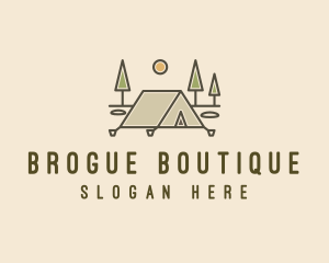 Tent Outdoor Camping  logo design