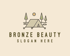 Tent Outdoor Camping  logo design