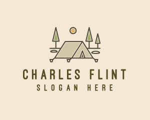 Tent Outdoor Camping  logo design