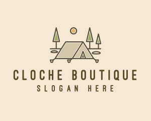 Tent Outdoor Camping  logo design