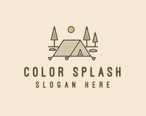 Tent Outdoor Camping  logo design