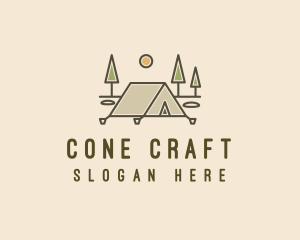 Tent Outdoor Camping  logo design