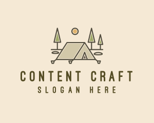 Tent Outdoor Camping  logo design