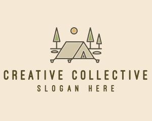 Tent Outdoor Camping  logo design