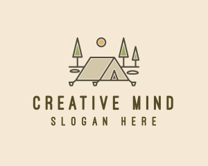 Tent Outdoor Camping  logo design