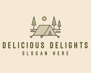 Tent Outdoor Camping  logo design