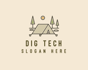 Tent Outdoor Camping  logo design