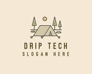 Tent Outdoor Camping  logo design