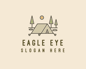 Tent Outdoor Camping  logo design