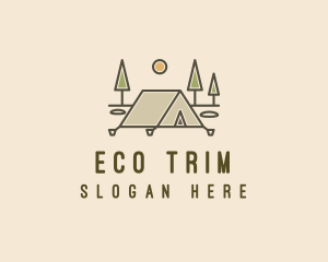 Tent Outdoor Camping  logo design