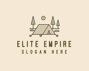 Tent Outdoor Camping  logo design