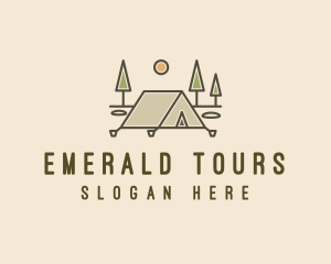 Tent Outdoor Camping  logo design