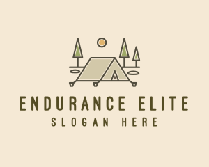 Tent Outdoor Camping  logo design