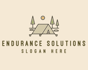 Tent Outdoor Camping  logo design