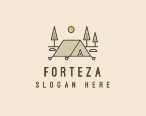 Tent Outdoor Camping  logo design