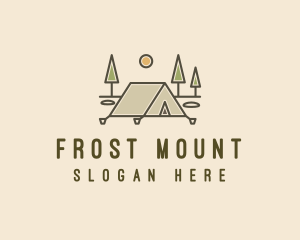 Tent Outdoor Camping  logo design