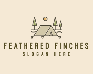 Tent Outdoor Camping  logo design