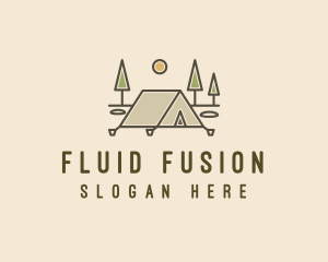 Tent Outdoor Camping  logo design