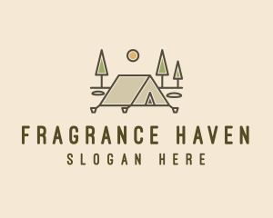 Tent Outdoor Camping  logo design