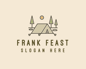 Tent Outdoor Camping  logo design