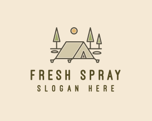 Tent Outdoor Camping  logo design