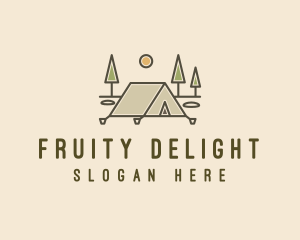 Tent Outdoor Camping  logo design