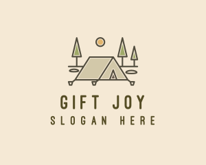 Tent Outdoor Camping  logo design