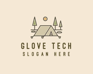 Tent Outdoor Camping  logo design