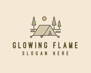 Tent Outdoor Camping  logo design