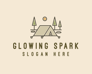 Tent Outdoor Camping  logo design