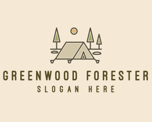 Tent Outdoor Camping  logo design