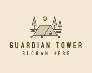 Tent Outdoor Camping  logo design