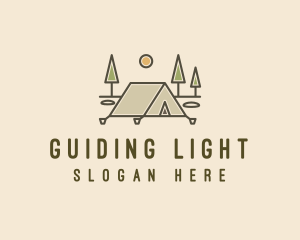 Tent Outdoor Camping  logo design