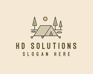 Tent Outdoor Camping  logo design