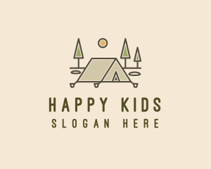 Tent Outdoor Camping  logo design