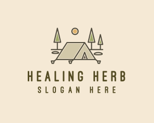 Tent Outdoor Camping  logo design