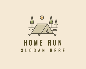 Tent Outdoor Camping  logo design