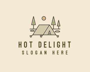 Tent Outdoor Camping  logo design