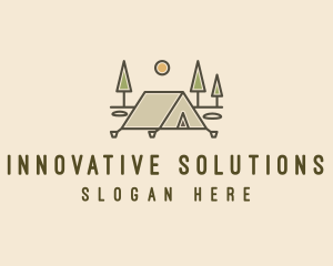 Tent Outdoor Camping  logo design