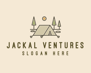 Tent Outdoor Camping  logo design