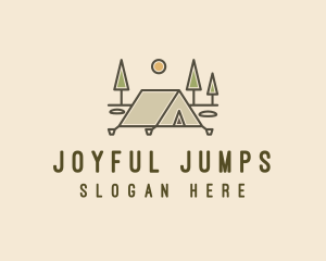 Tent Outdoor Camping  logo design