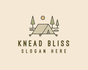 Tent Outdoor Camping  logo design