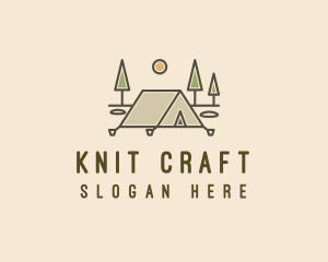 Tent Outdoor Camping  logo design