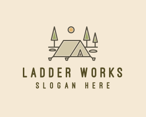 Tent Outdoor Camping  logo design