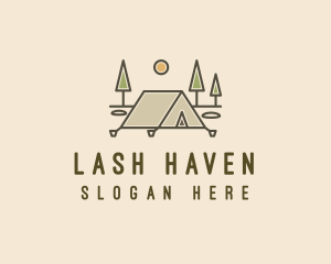 Tent Outdoor Camping  logo design