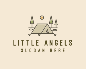 Tent Outdoor Camping  logo design