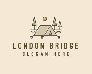 Tent Outdoor Camping  logo design