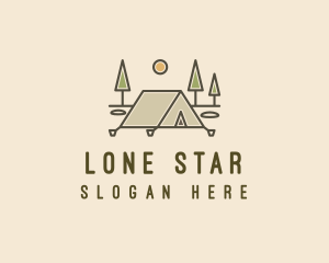 Tent Outdoor Camping  logo design