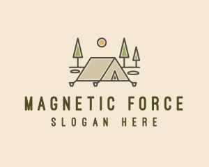 Tent Outdoor Camping  logo design